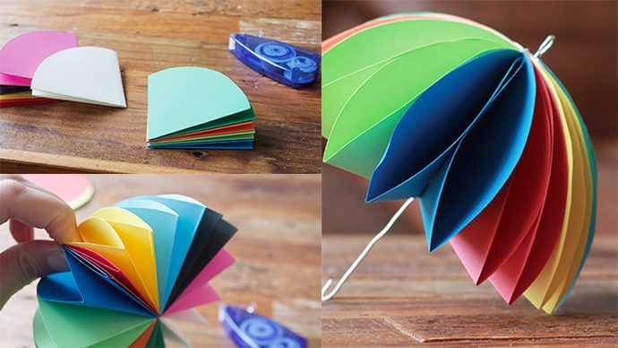 最速 折り紙で作る傘